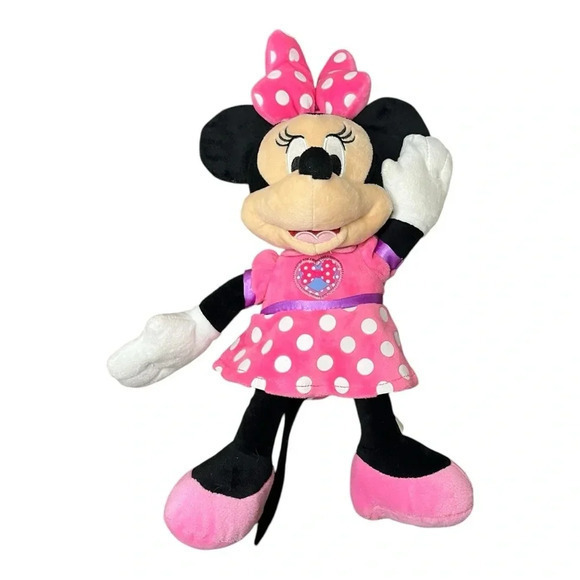 Disney Minnie Mouse Singing Talking Bowtique Light Up Doll Toy‎ Plush 14" - Picture 5 of 9